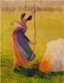 Frau brennendem Holz Camille Pissarro